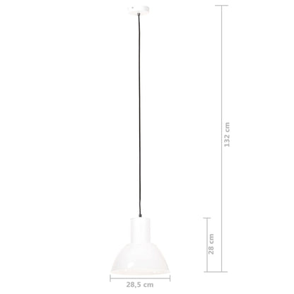 Hanging Lamp 25 W White Round 28.5 cm E27