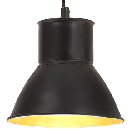 Hanging Lamp | Black | Iron | Medium | Decorative Inlays | Hanging Lamp