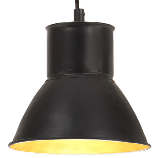 Hanging Lamp | Black | Iron | Medium | Decorative Inlays | Hanging Lamp