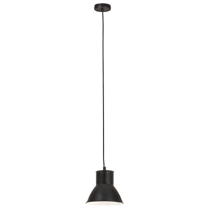 Hanging Lamp 25 W Black Round 17 cm E27