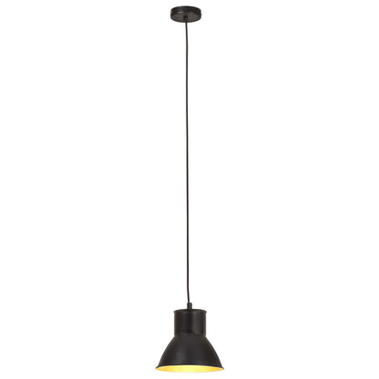 Hanging Lamp | Black | Iron | Medium | Decorative Inlays | Hanging Lamp