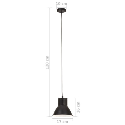 Hanging Lamp | Black | Iron | Medium | Decorative Inlays | Hanging Lamp