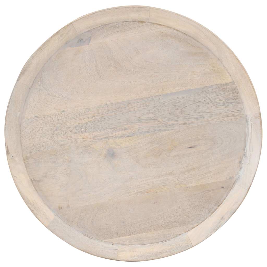 320598 vidaXL Side Table Ø60x75 cm Solid Mango Wood