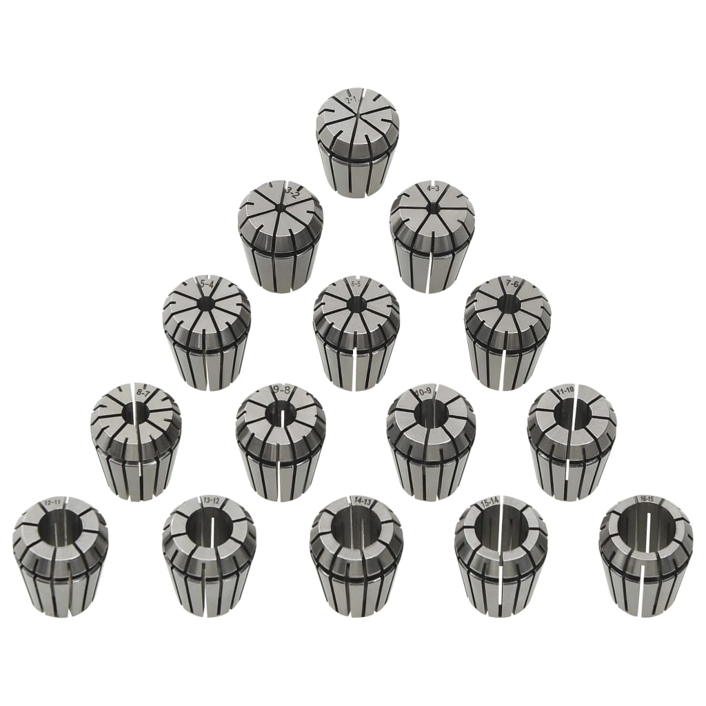 ER25 Collets 15 pcs Turning Tool Set