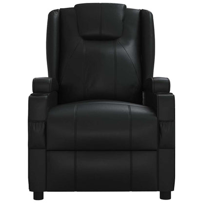 Massage Chair Black Faux Leather
