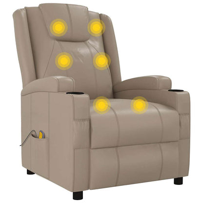 Massage Chair Cappuccino Faux Leather