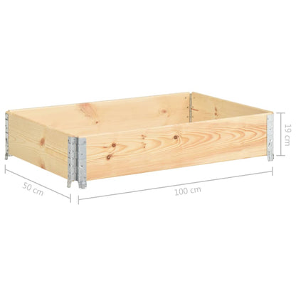Raised Bed 50x100 cm Solid Pine Wood (310052 )