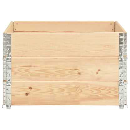 Raised Beds 3 pcs 100x100 cm Solid Pine Wood