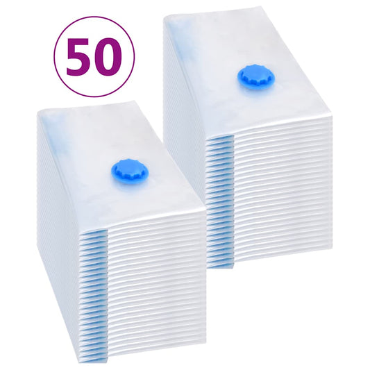 51331 vidaXL Vacuum Travel Storage Bags Clothing Bags 60x40 cm 50 pcs