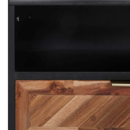 289903 vidaXL TV Cabinet 100x35x45 cm Solid Acacia Wood and MDF