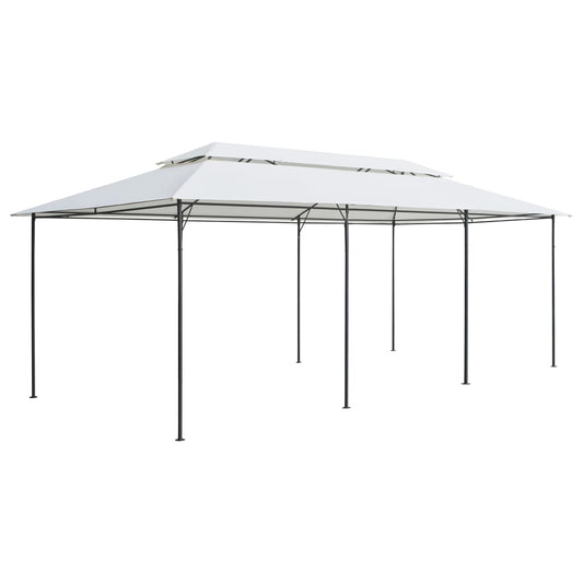 Gazebo | White | Tubular steel | Large | UV-resistant materials | Gazebo