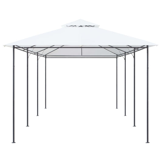 Gazebo | White | Tubular steel | Large | UV-resistant materials | Gazebo
