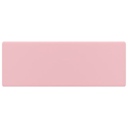 Luxury Basin Overflow Square Matt Pink 41x41 cm Ceramic