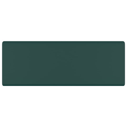 Luxury Basin Overflow Square Matt Dark Green 41x41 cm Ceramic