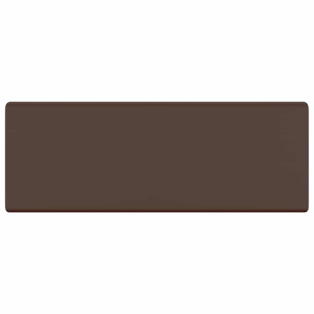 146951 vidaXL Luxury Basin Overflow Square Matt Dark Brown 41x41 cm Ceramic