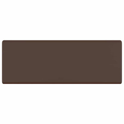 146951 vidaXL Luxury Basin Overflow Square Matt Dark Brown 41x41 cm Ceramic