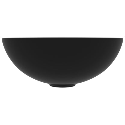 Bathroom Sink Ceramic Matt Black Round
