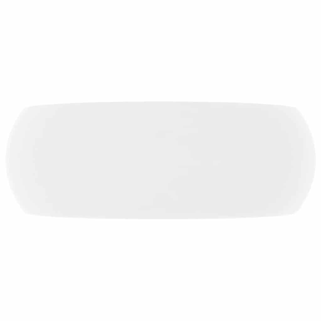 Luxury Wash Basin Round Matt White 40x15 cm Ceramic