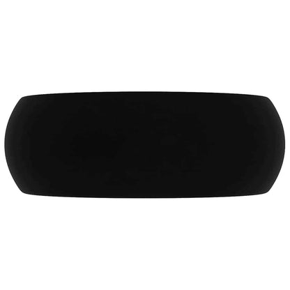 Luxury Wash Basin Round Matt Black 40x15 cm Ceramic