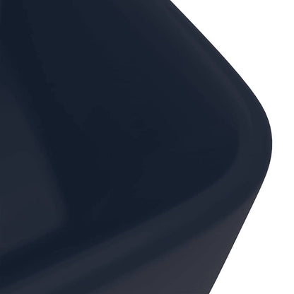 Luxury Wash Basin Matt Dark Blue 41x30x12 cm Ceramic