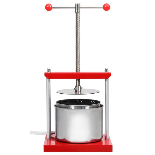 146897 vidaXL Fruit and Wine Press Stainless Steel 6 L
