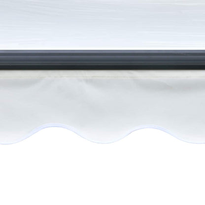 Manual Retractable Awning with LED 300x250 cm Cream