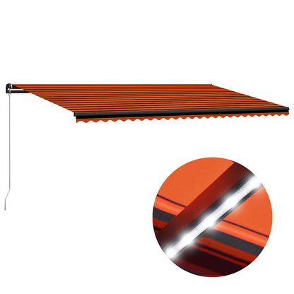 Manual Awning with Solar LED 6 x 3 m