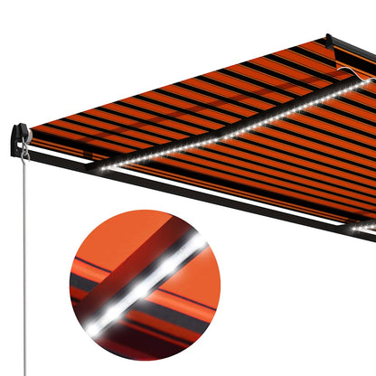 Manual Awning with Solar LED 6 x 3 m
