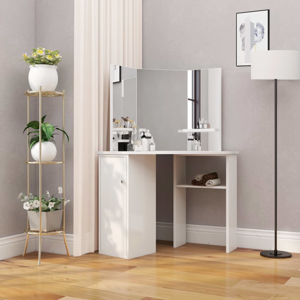 Dresser | White | MDF and Melamine | Compact | Dressing Table