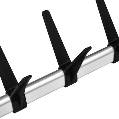 321108 vidaXL Telescopic Shoe Rack with Rods Aluminium