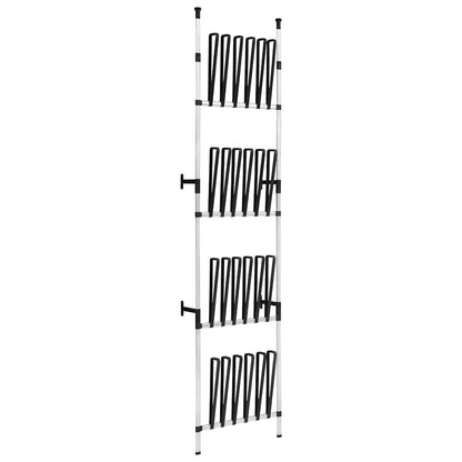 321110 vidaXL Telescopic Boot Rack with Rods Aluminium