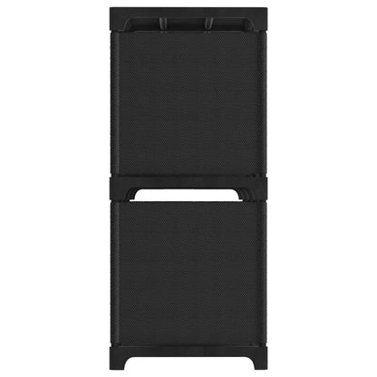 6-Cube Display Shelf Black 103x30x72.5 cm Fabric