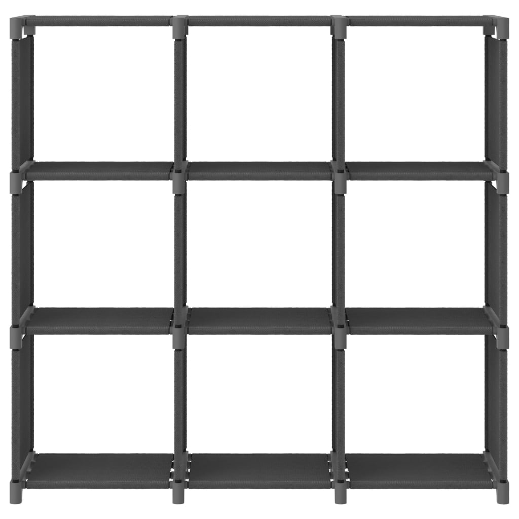 9-Cube Display Shelf Grey 103x30x107.5 cm Fabric