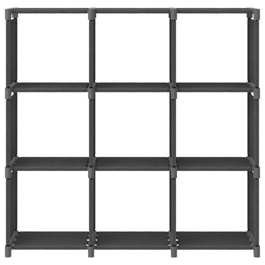 9-Cube Display Shelf Grey 103x30x107.5 cm Fabric
