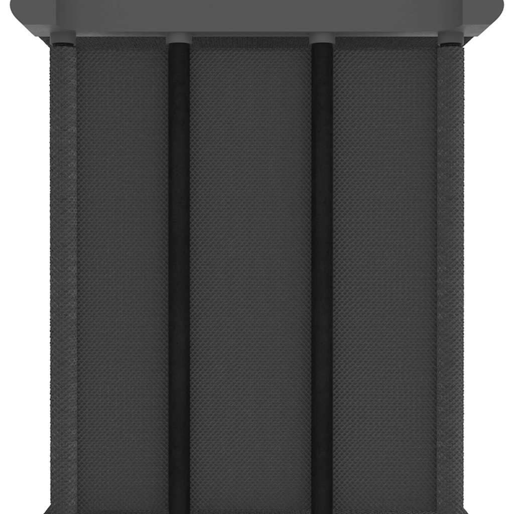 322613 vidaXL 9-Cube Display Shelf with Boxes Grey 103x30x107,5 cm Fabric