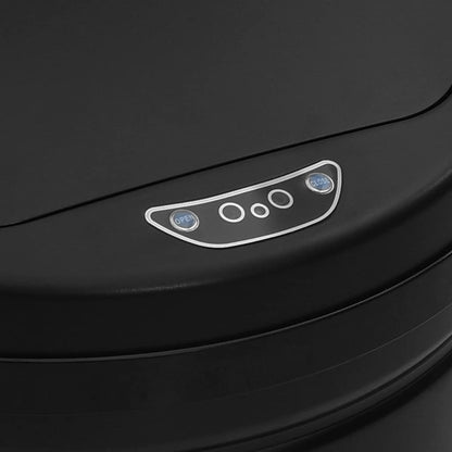 322698 vidaXL Automatic Sensor Dustbin 30 L Carbon Steel Black