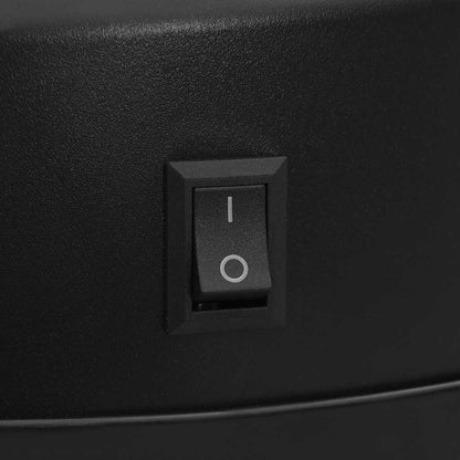 322698 vidaXL Automatic Sensor Dustbin 30 L Carbon Steel Black