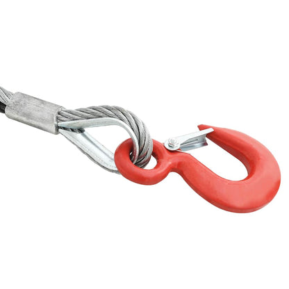 146677 vidaXL Wire Rope Hoist Winch 800 kg