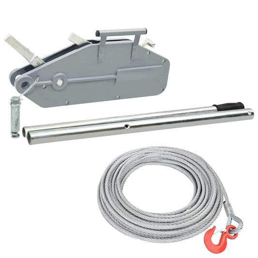146678 vidaXL Wire Rope Hoist Winch 1600 kg