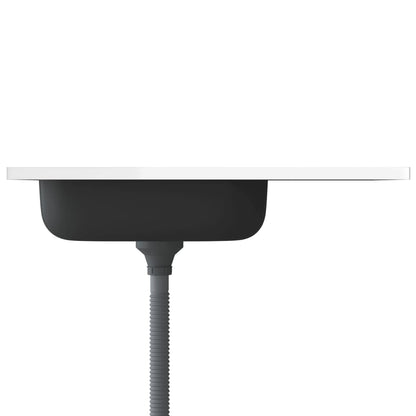 Kitchen Sink with Drainer Set Silver 800x500x155 mm Stainless Steel