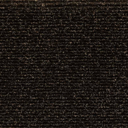 Stair Mats Self-adhesive 15 pcs 56x17x3 cm Dark Brown Half Round