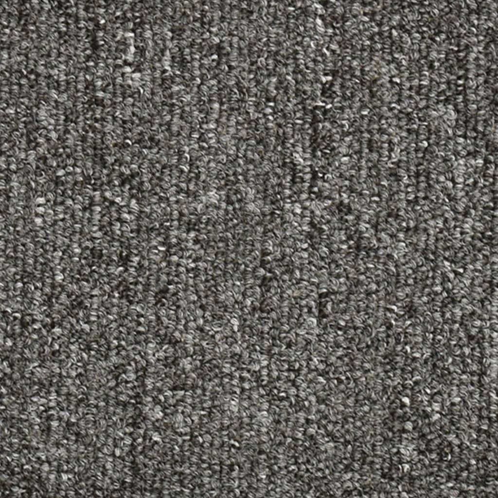 Stair Mats 15 pcs 56x17x3 cm Dark Grey Half Round