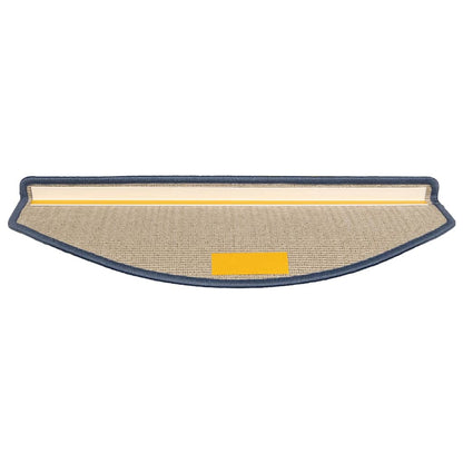 Stair Mats 15 pcs 65x24x4 cm Light Grey and Blue Half Round Large