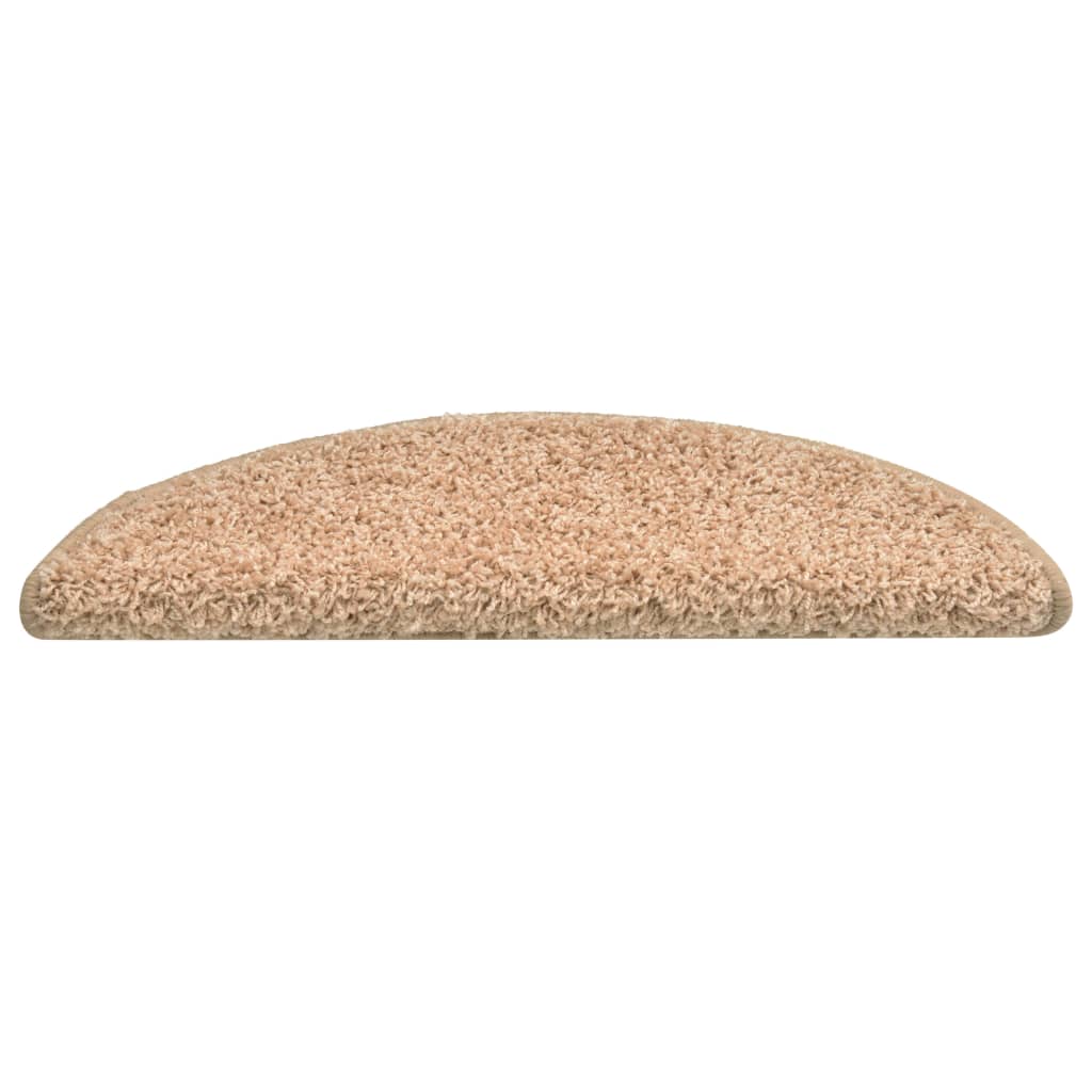 Stair Mats 15 pcs 56x17x3 cm Gold Half Round