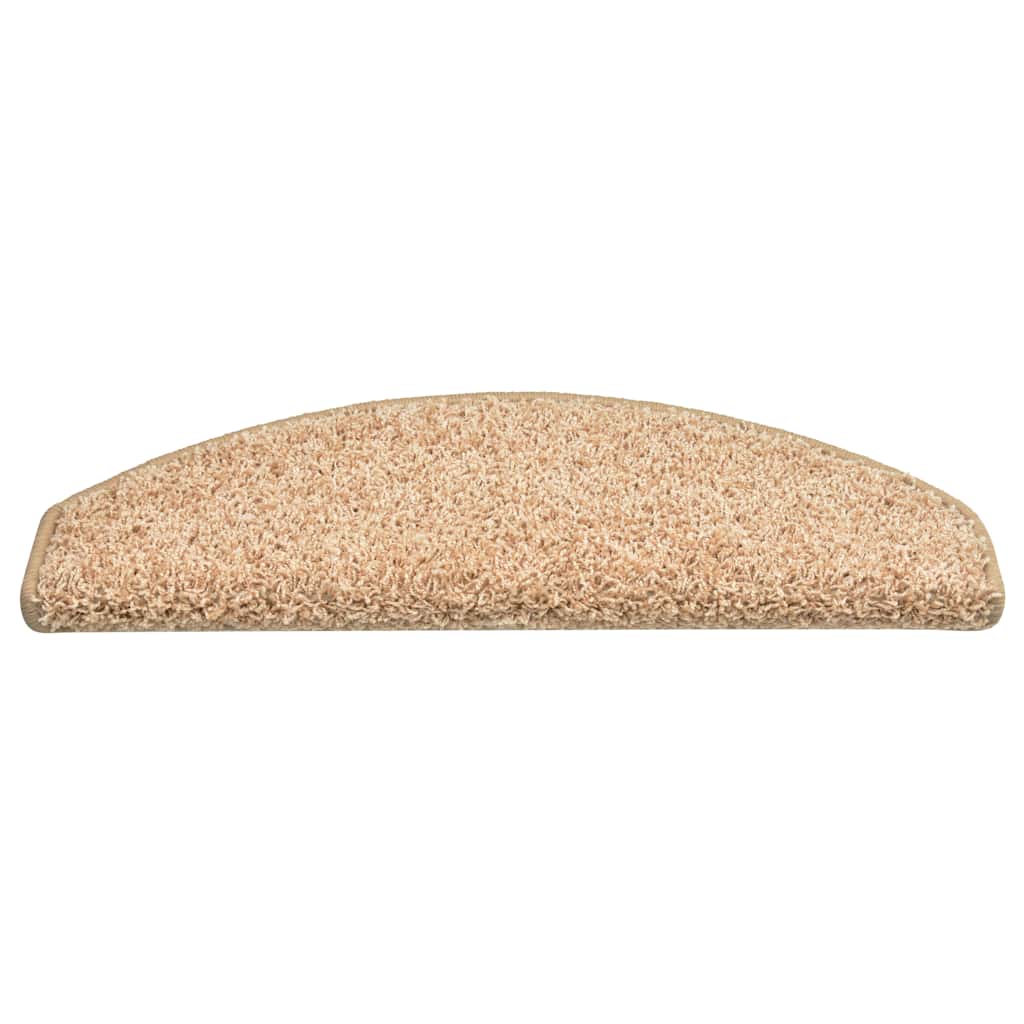 Stair Mats 15 pcs 65x21x4 cm Gold Half Round Large