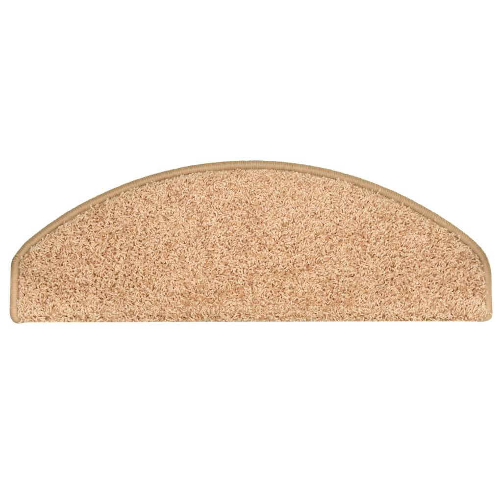 Stair Mats 15 pcs 65x21x4 cm Gold Half Round Large
