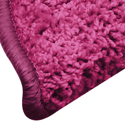 Stair Mats 15 pcs 56x17x3 cm Pink Half Round