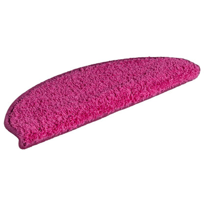 Stair Mats 15 pcs 65x21x4 cm Pink Half Round Large