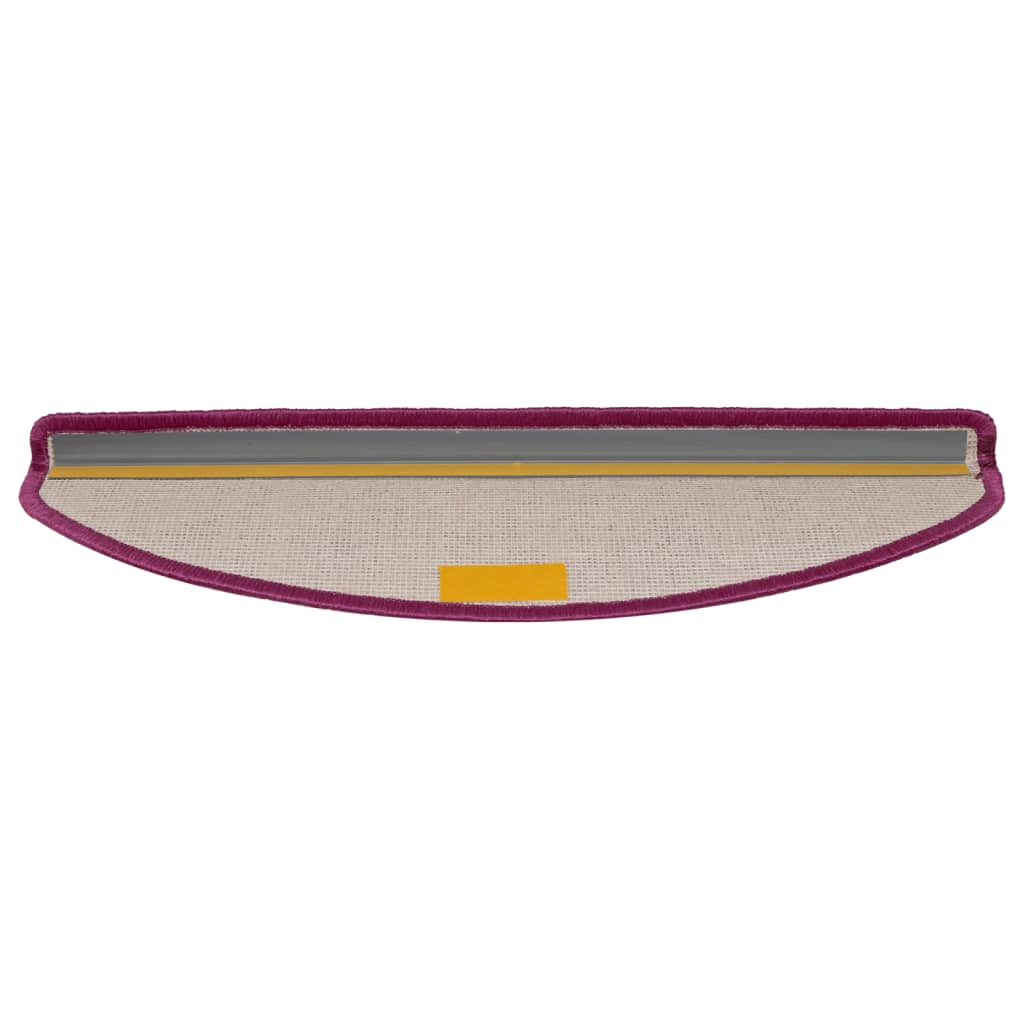 Stair Mats 15 pcs 65x21x4 cm Pink Half Round Large
