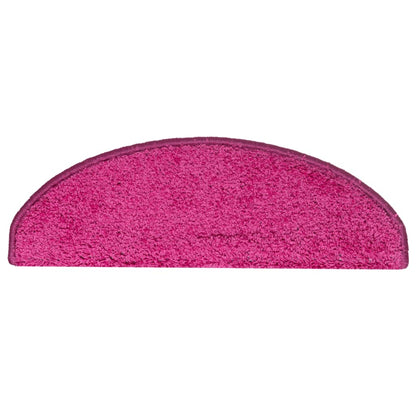 Stair Mats 15 pcs 65x21x4 cm Pink Half Round Large